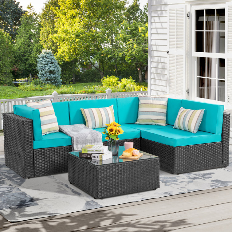 Wayfair rattan patio set sale